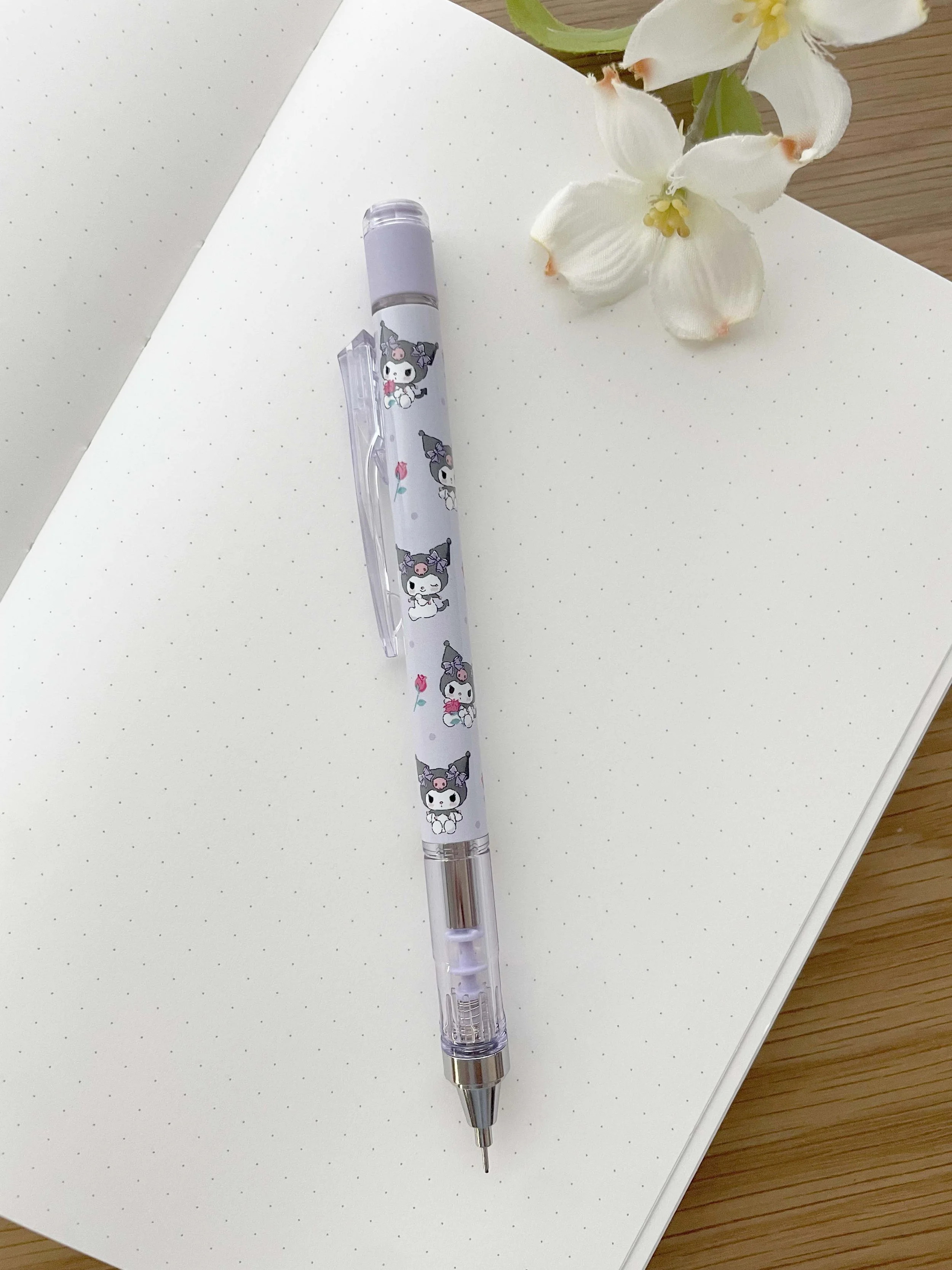 文房具・ステーショナリー MOROHA Sanrio MONO Graph Mechanical Pencil 05mm - Kuromi Flowers — La
